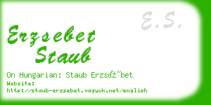 erzsebet staub business card